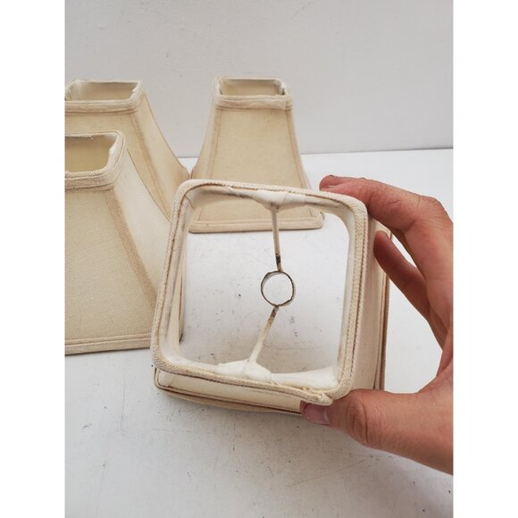 Vintage Lamp Shade Fabric Classic Beige - Small beige Lamp Shades for Smaller - Picture 5 of 10